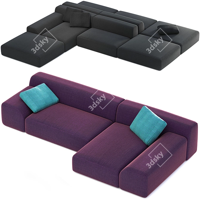 Paola Lenti All-Time Sofa Set 3D model image 5