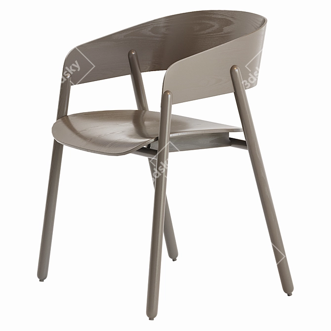 Sleek Mava Chair - Modern and Stylish 3D model image 1