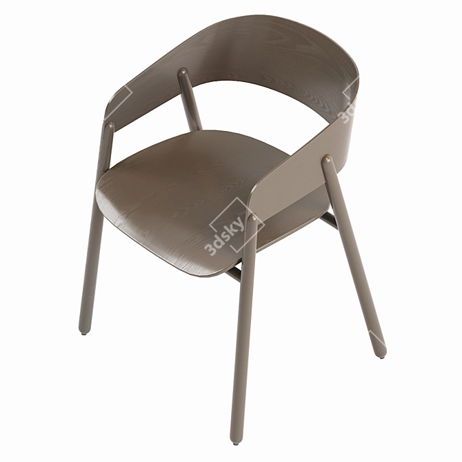 Sleek Mava Chair - Modern and Stylish 3D model image 2