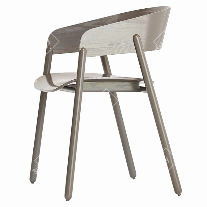 Sleek Mava Chair - Modern and Stylish 3D model image 3