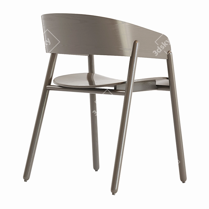 Sleek Mava Chair - Modern and Stylish 3D model image 4