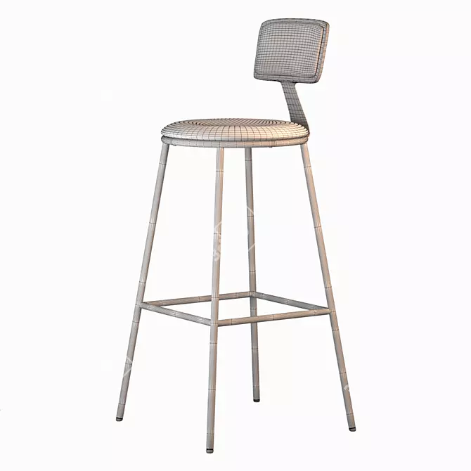 Nona Lorena Bar Stool 3D model image 3