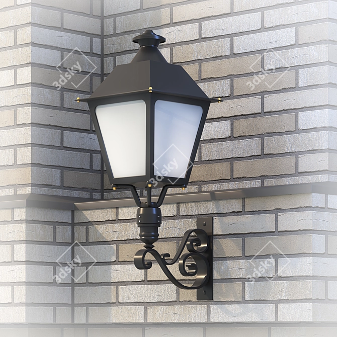 Brighton Street Lamp 3D model image 3