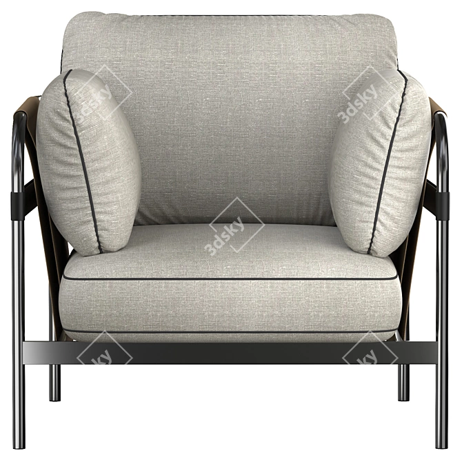 Contemporary Bouroullec Brothers Armchair 3D model image 2