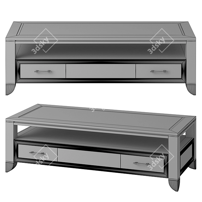 Modern Solomando Coffee Table 3D model image 2