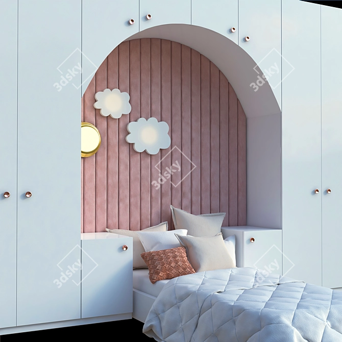 Modular Children Room Set 3D model image 2