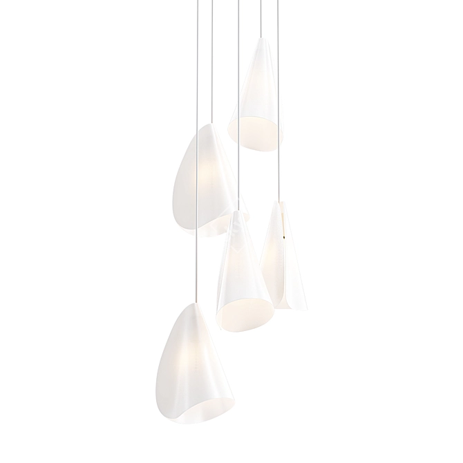 Minimalist Suspension Light Fixture 3D model image 1