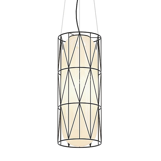 Modern Elegance: SEGNI Cylinder Ceiling Lamp 3D model image 1