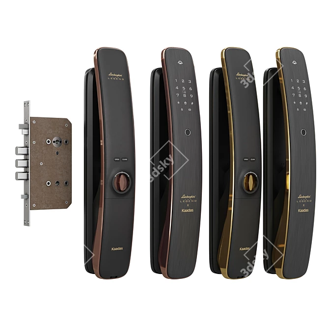 Luxury Lamborghini K13W Smart Lock 3D model image 2