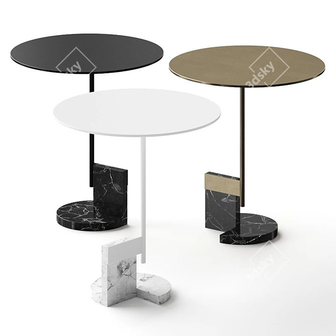 Modern AB Coffee Tables 3D model image 1