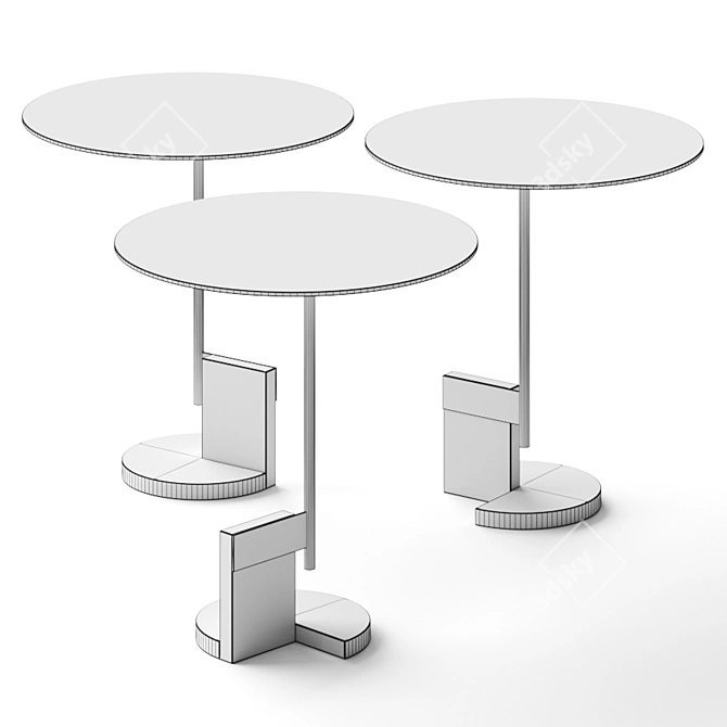 Modern AB Coffee Tables 3D model image 2