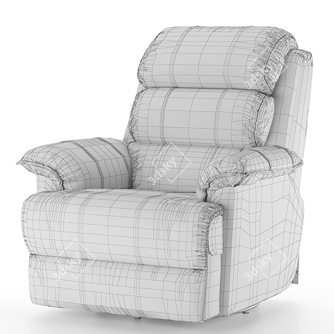 Modern Comfort Recliner Sofa 3D model image 10
