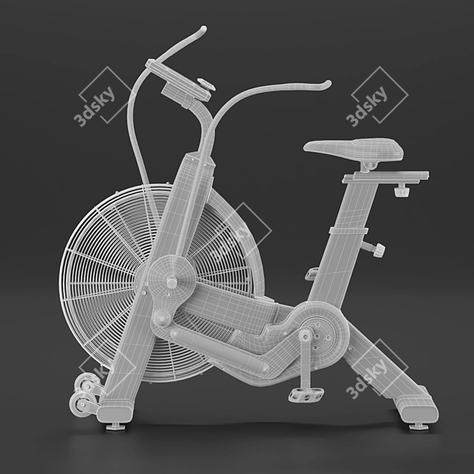 FitRide AirBike - 3D Fitness Dynamo 3D model image 8