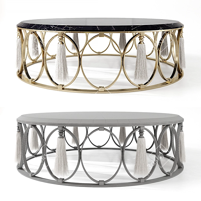 Sleek DOLFI Side Table: Elegant and Versatile 3D model image 4