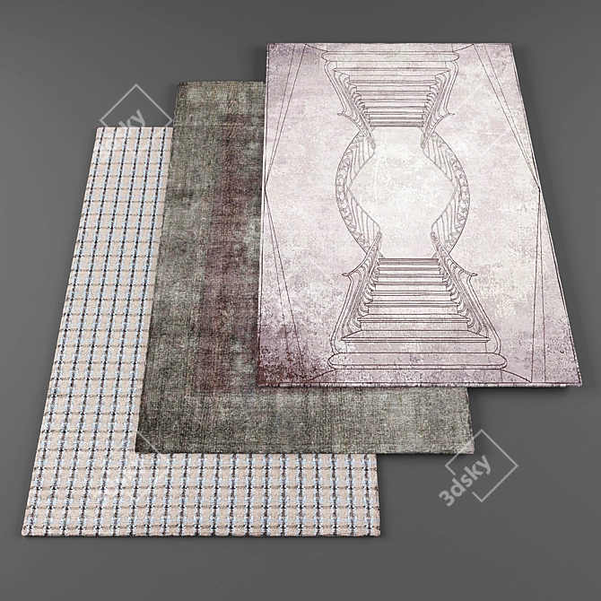 High-Resolution Carpets Bundle 3D model image 1
