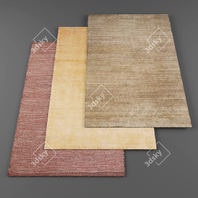High-Resolution Rugs - Set of 5 3D model image 1