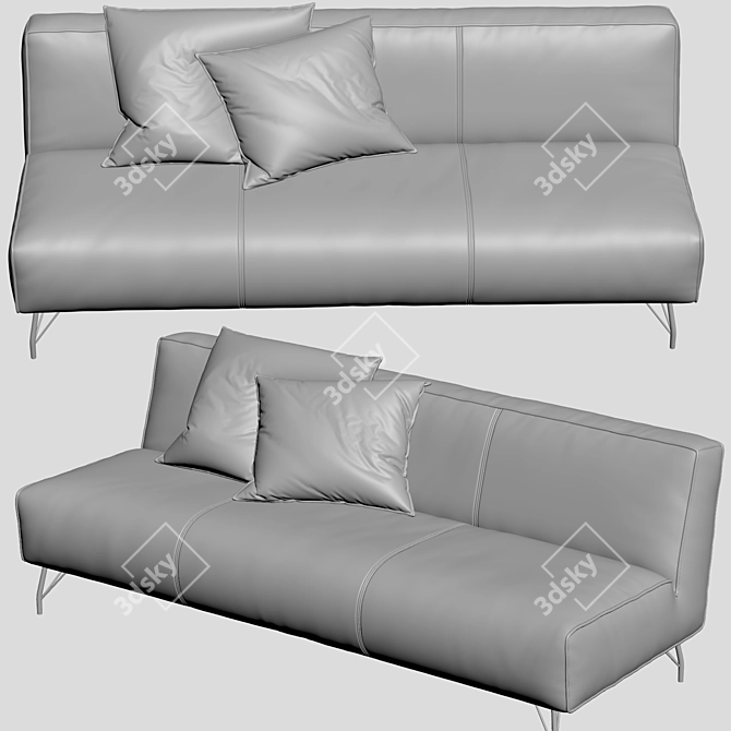 Modern Vibieffe 710 POP2 Sofa 3D model image 3