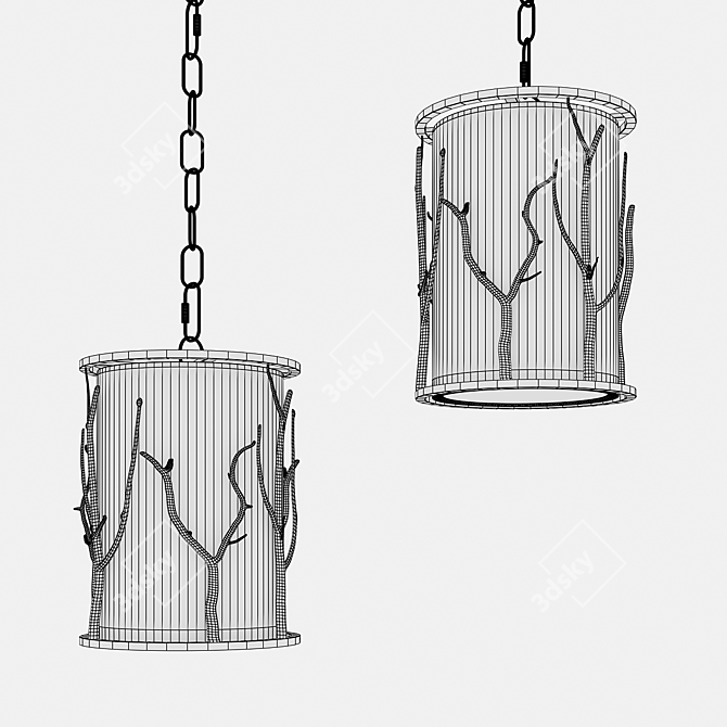 Modern Pendant Light - Delaporte 3D model image 2