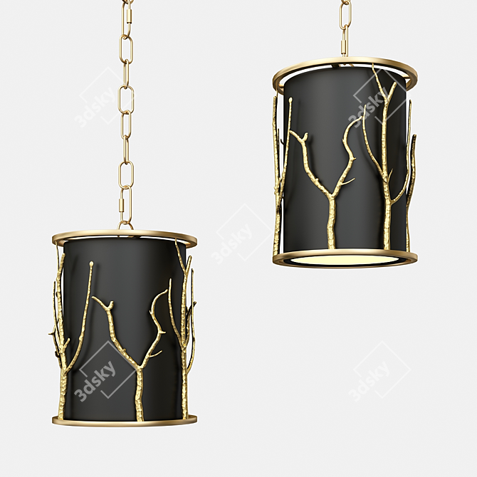 Modern Pendant Light - Delaporte 3D model image 3