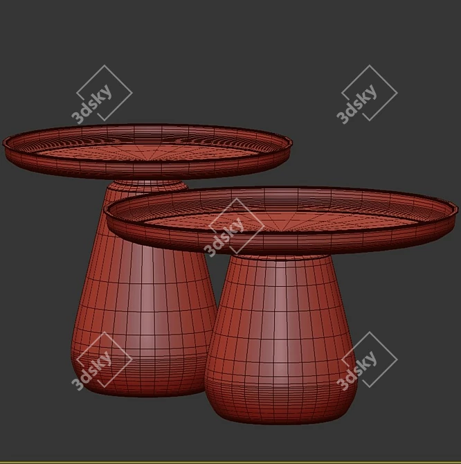 LaLume Designer Coffee Table - AP00268 3D model image 3