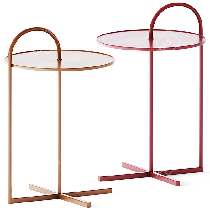 Elegant Rolf Benz 902 Side Tables 3D model image 2