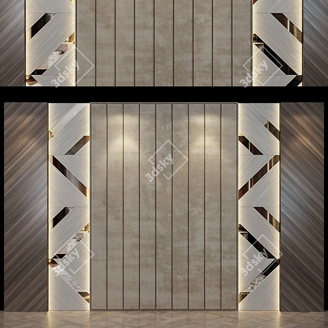 Artistic Wall Panel No.22 3D model image 1