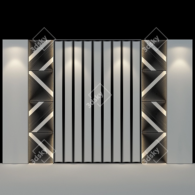 Artistic Wall Panel No.22 3D model image 2