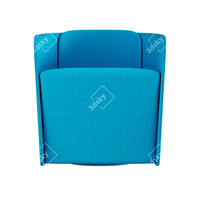 Sleek and Modern Atticus Chair 3D model image 8