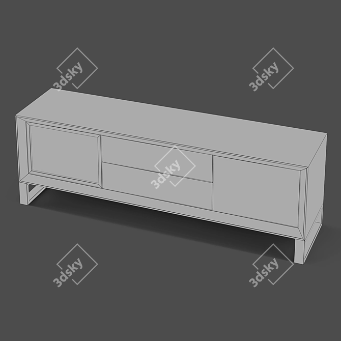 Stylish TV Stand - MOD Interiors ZARAGOZA 3D model image 3