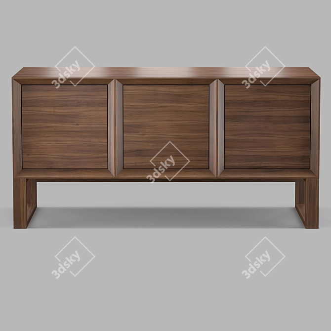  ZARAGOZA Walnut Buffet: Modern and Stylish 3D model image 1