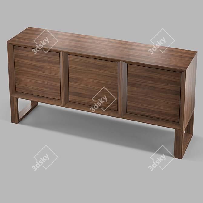  ZARAGOZA Walnut Buffet: Modern and Stylish 3D model image 2