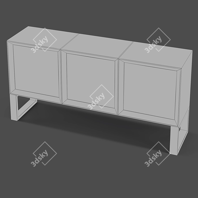  ZARAGOZA Walnut Buffet: Modern and Stylish 3D model image 3