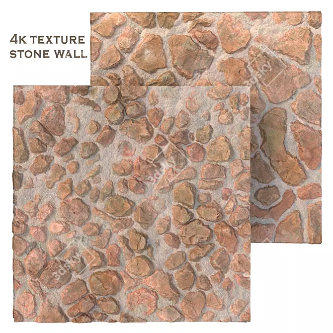 2-in-1 Stone Tiles: Perfect Texture 3D model image 3