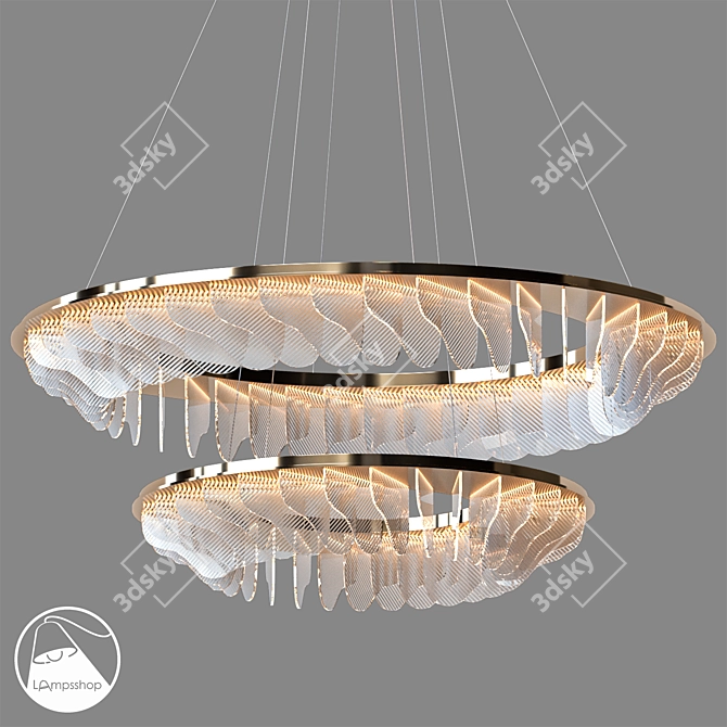 Modern Chandelier Lights | LampsShop 3D model image 1