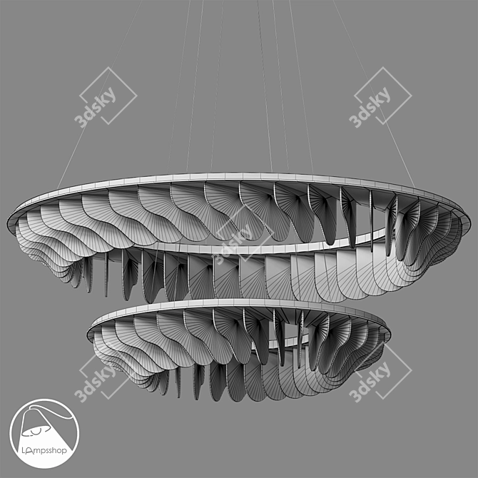 Modern Chandelier Lights | LampsShop 3D model image 2