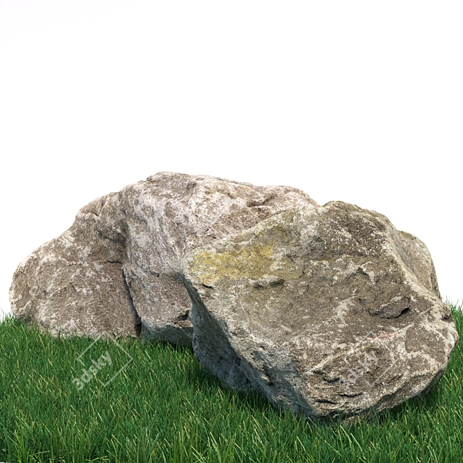 Scenic Stone Landscaping Set 3D model image 5