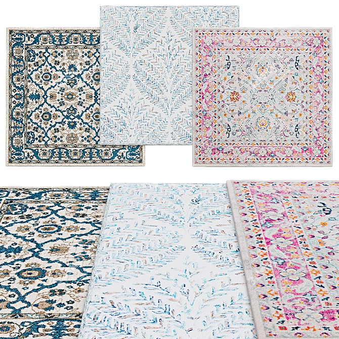 Safavieh Square Rugs | Variety of Sizes 3D model image 1