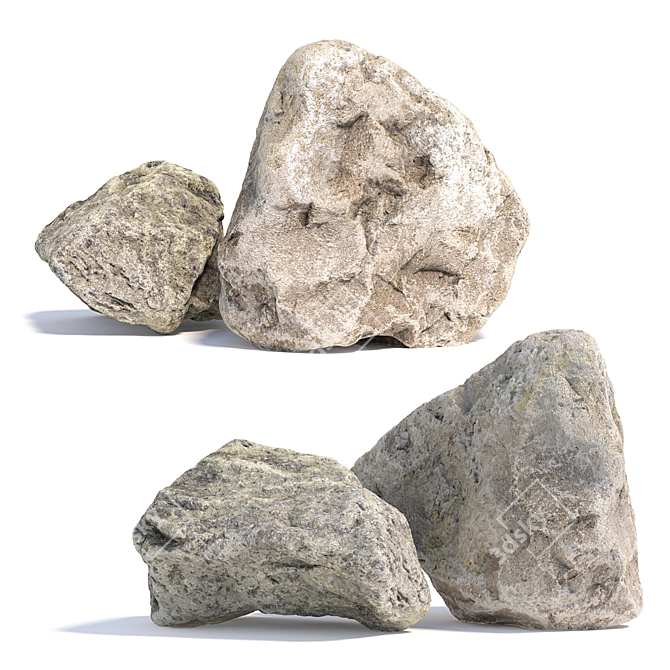 Natural Landscape Stones 3D model image 1