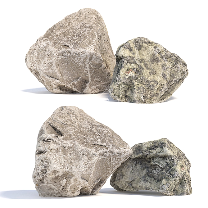 Natural Landscape Stones 3D model image 2