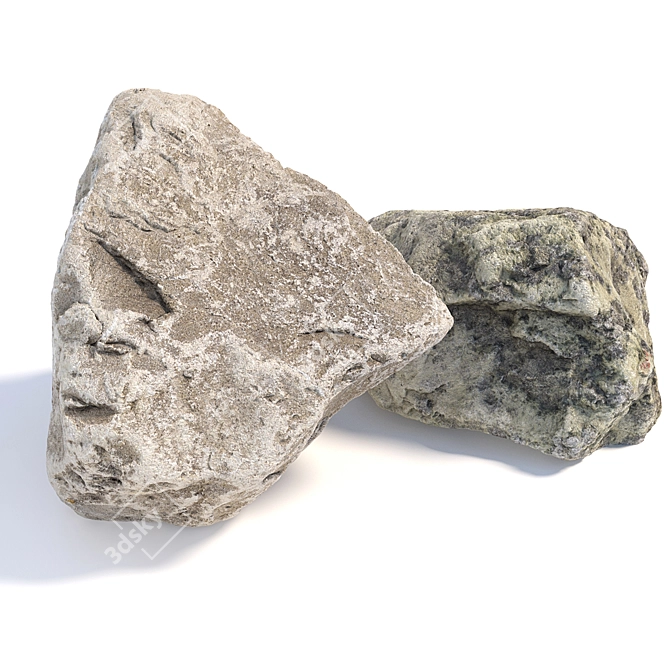 Natural Landscape Stones 3D model image 3