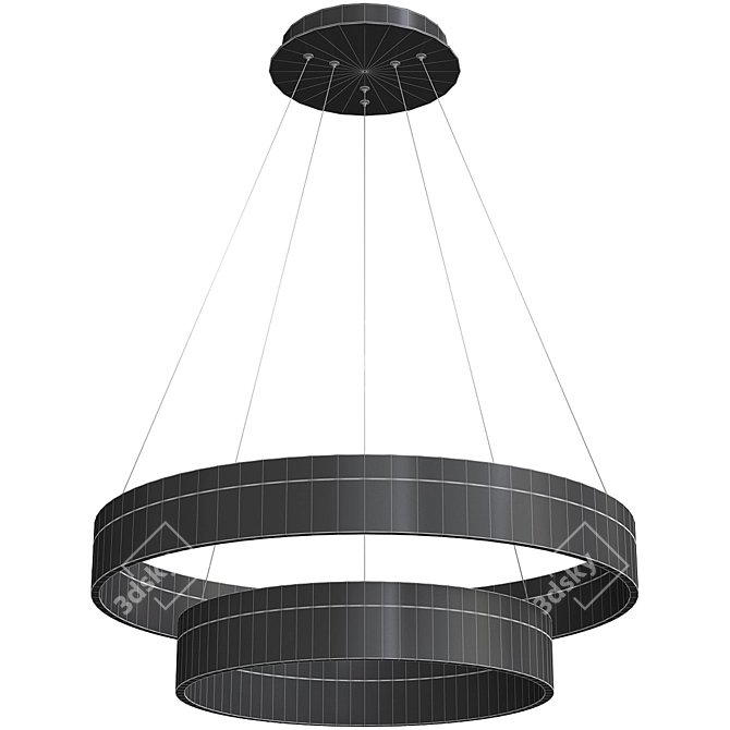 Modern LED Chandelier: Tor Lighting PW0972 3D model image 2