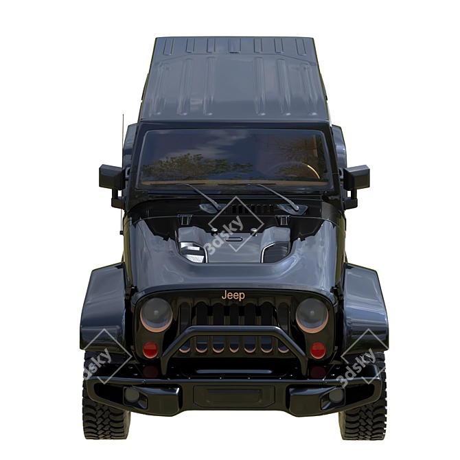 High-detail Jeep 3D Model - 712K Polygons 3D model image 5