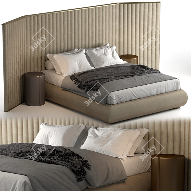 Biarritz Flexform Bed 3D model image 1