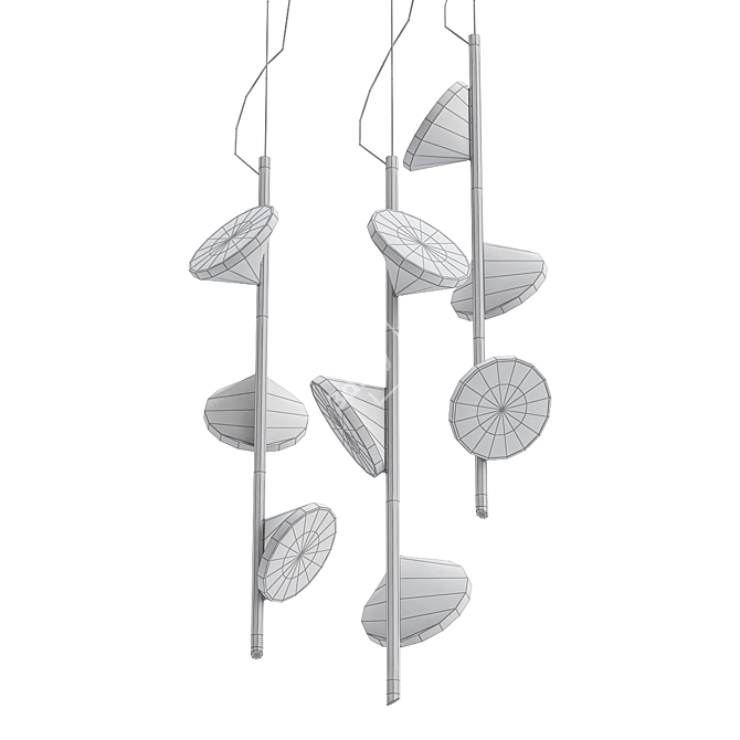 Orchid Pendant Light 3D model image 2