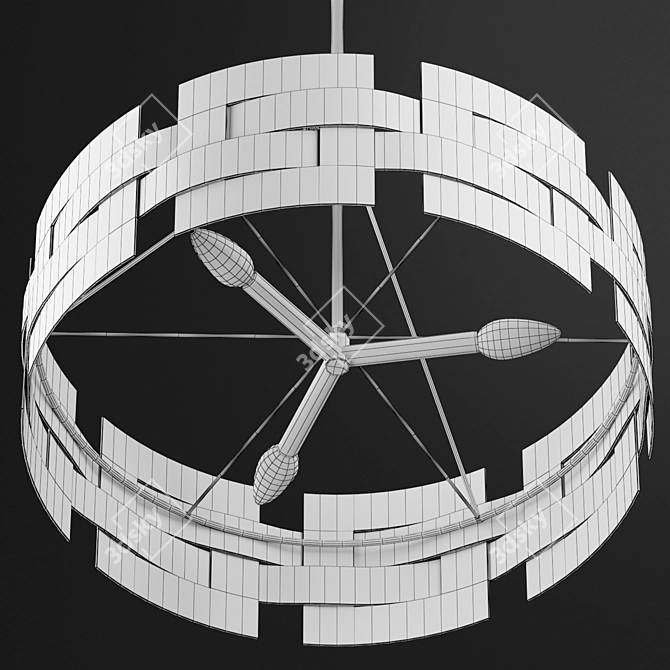 Elegant Woven Metal Colfax 3D model image 4