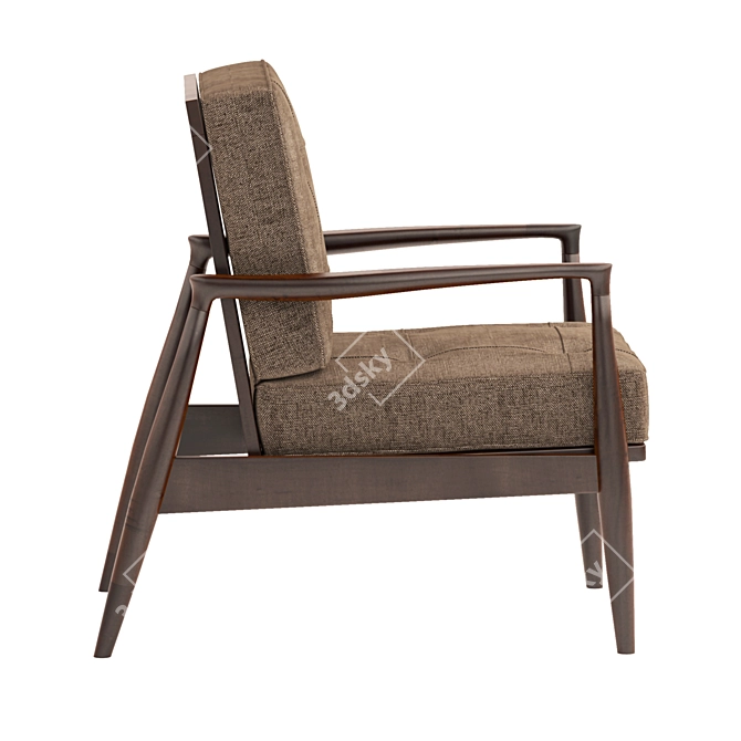 Elegant Augustus Armchair 3D model image 2