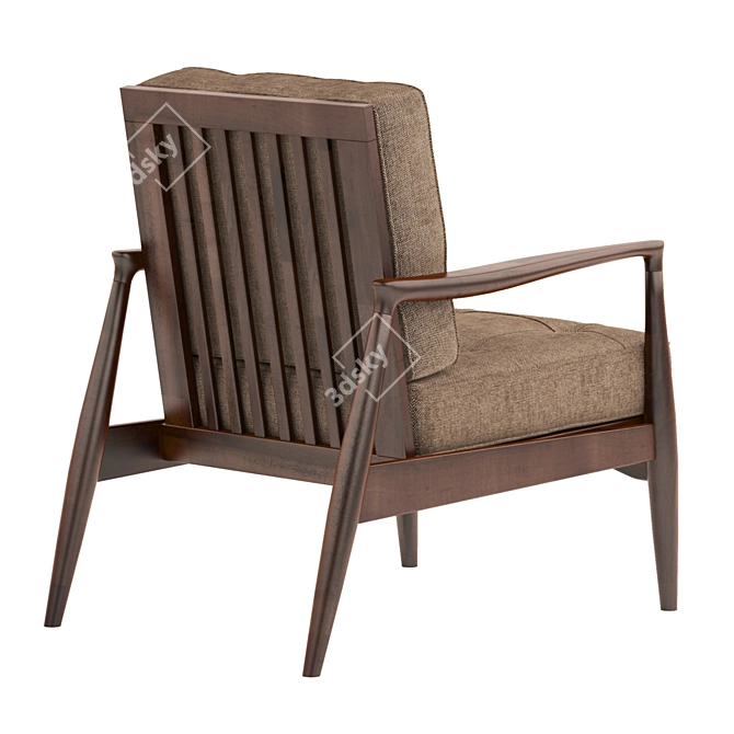 Elegant Augustus Armchair 3D model image 3