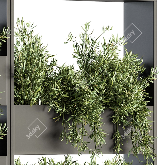 Wall-mounted Plant Box 07 3D model image 3