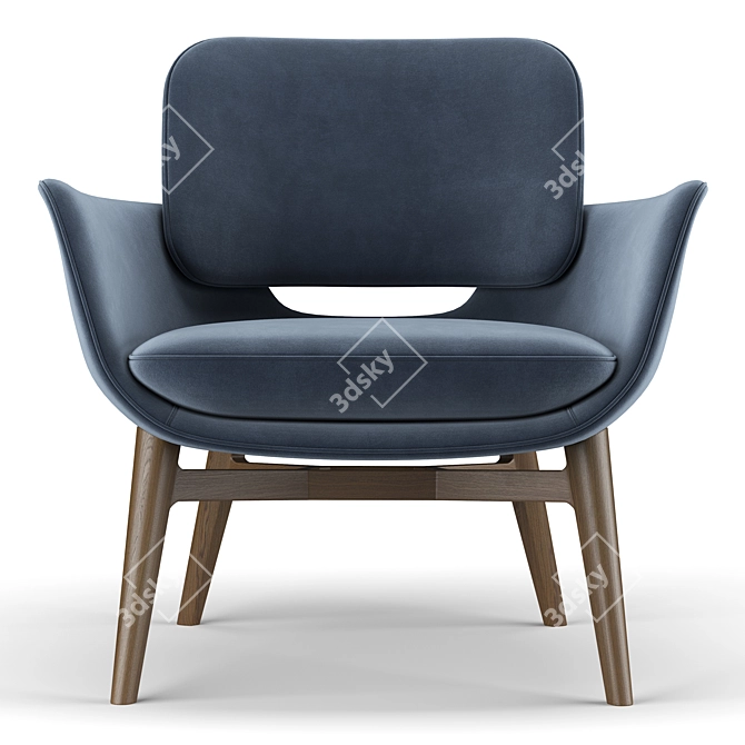 Elegant Comfort: Martha Armchair 3D model image 3