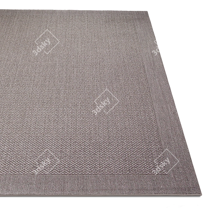 Archive Blue Texture Rug 3D model image 2